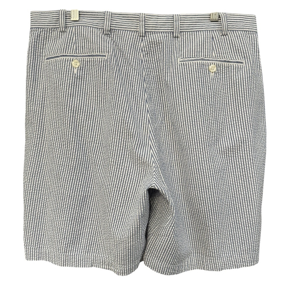 Jos. A. Bank Stays Cool Blue White Seersucker Shorts Men’s 38 Cotton - Picture 2 of 6